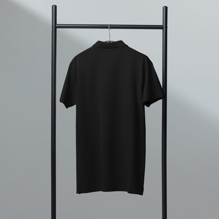 TheVeggieClub Broccoli Polo Zwart - Achterkant