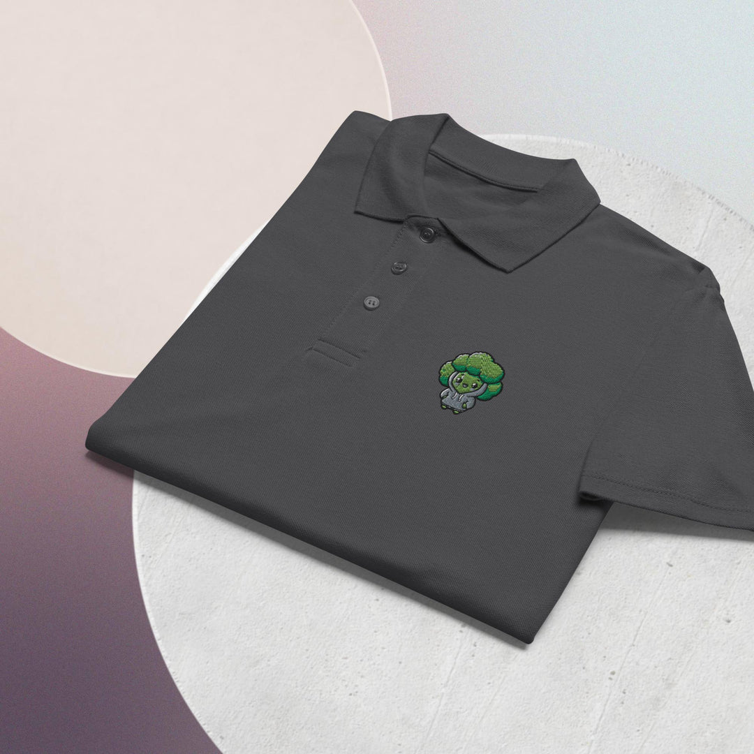 TheVeggieClub Broccoli Polo Muisgrijs - productdetail