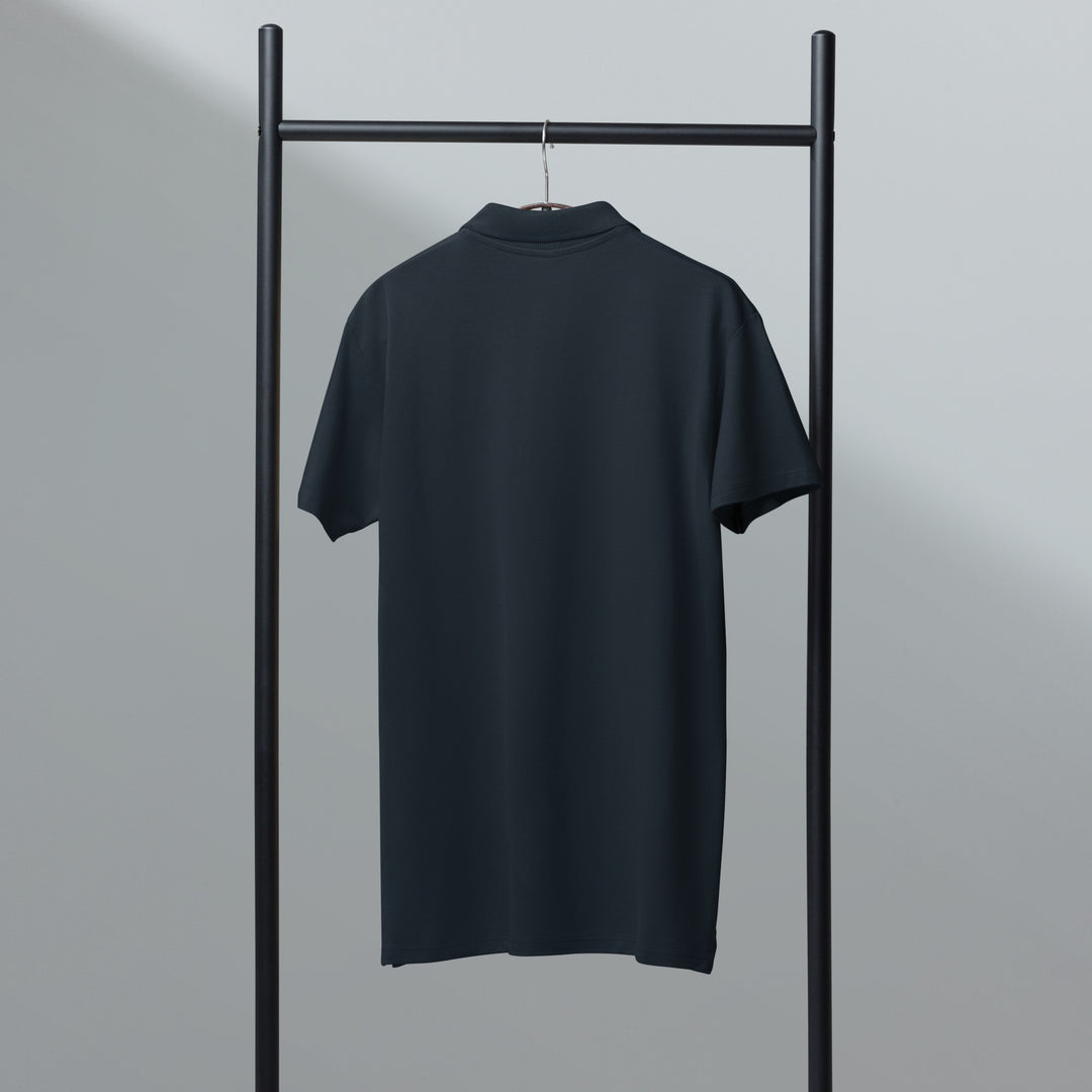 TheVeggieClub Broccoli Polo Navy - Achterkant