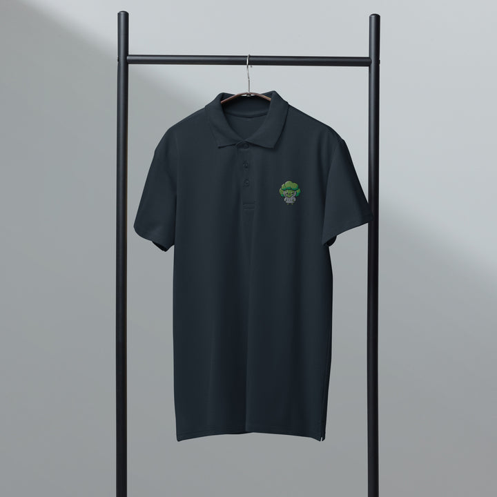 TheVeggieClub Broccoli Polo Navy - Voorkant