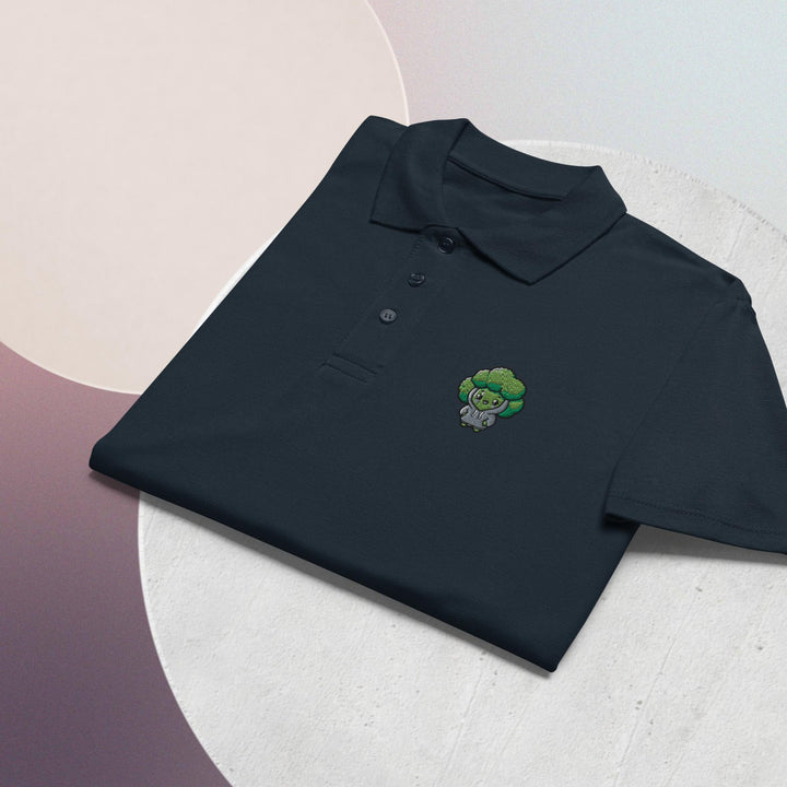 TheVeggieClub Broccoli Polo Navy - productdetail