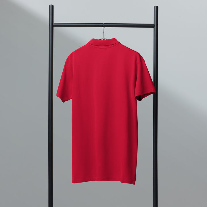 TheVeggieClub Broccoli Polo Rood - Achterkant