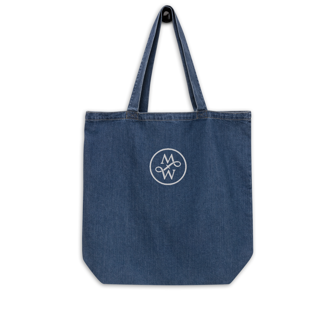 MW biologische denim stoffen tas