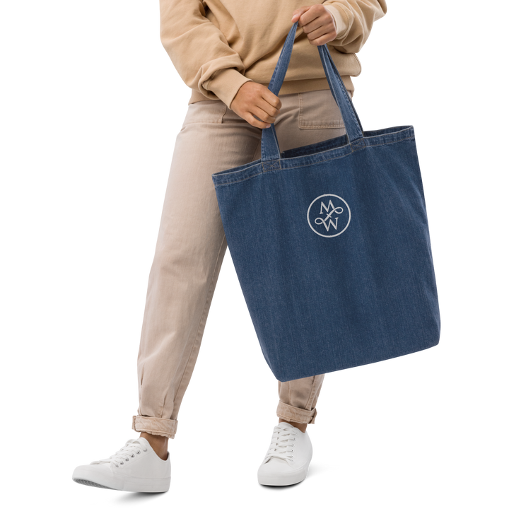 MW biologische denim stoffen tas