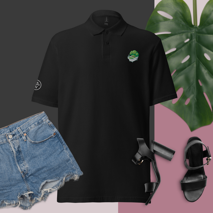 TheVeggieClub Polo Basic Piqué Dames- Broccoli B07