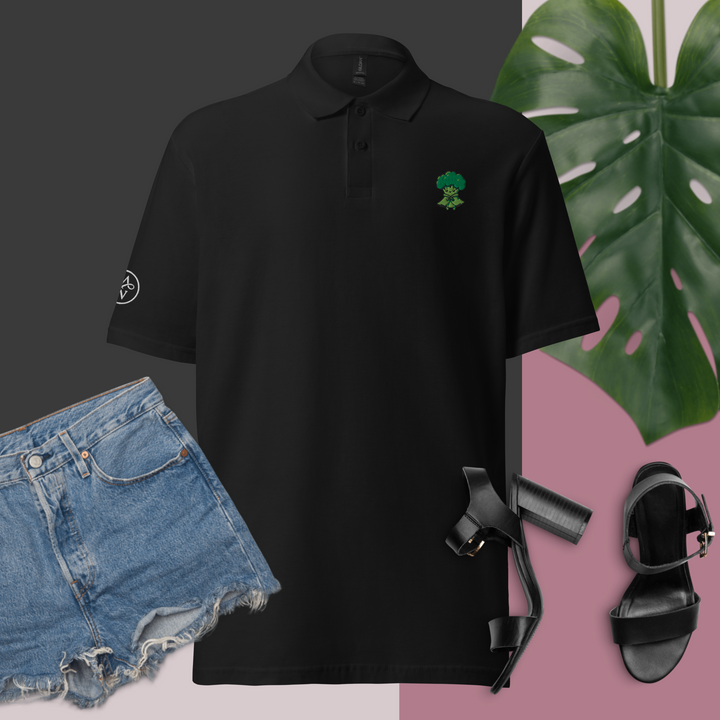 TheVeggieClub Polo Basic Piqué Dames - Broccoli B15