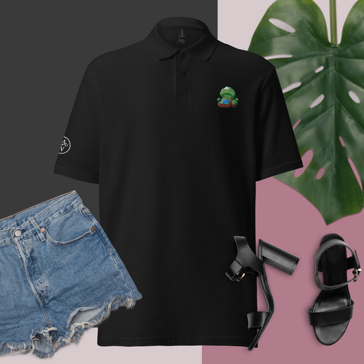 TheVeggieClub Polo Basic Piqué Dames- Broccoli B35