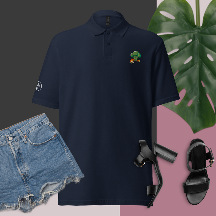 TheVeggieClub Polo Basic Piqué Dames - Broccoli B14