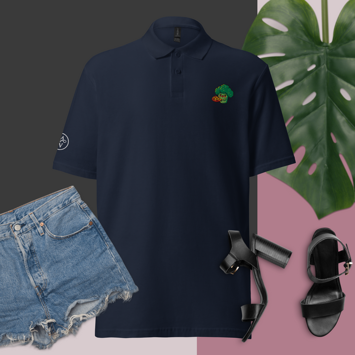 TheVeggieClub Polo Basic Piqué Dames- Broccoli B19