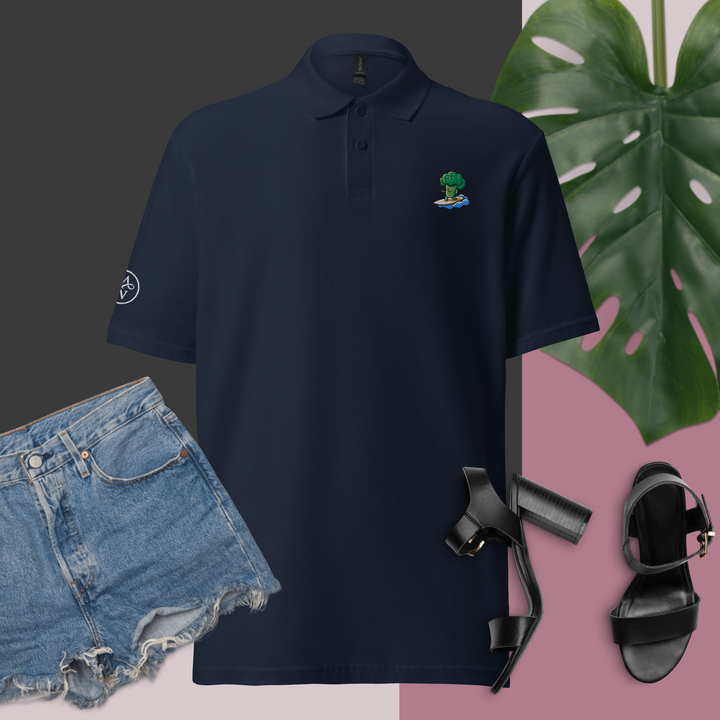 TheVeggieClub Polo Basic Piqué Dames - Broccoli B22