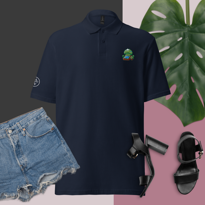 TheVeggieClub Polo Basic Piqué Dames- Broccoli B35