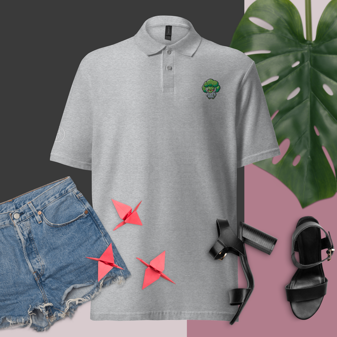 TheVeggieClub Polo Basic Piqué Dames - Broccoli B01