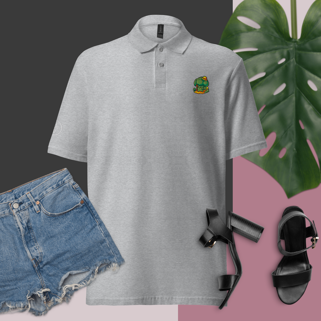 TheVeggieClub Polo Basic Piqué Dames - Broccoli B10