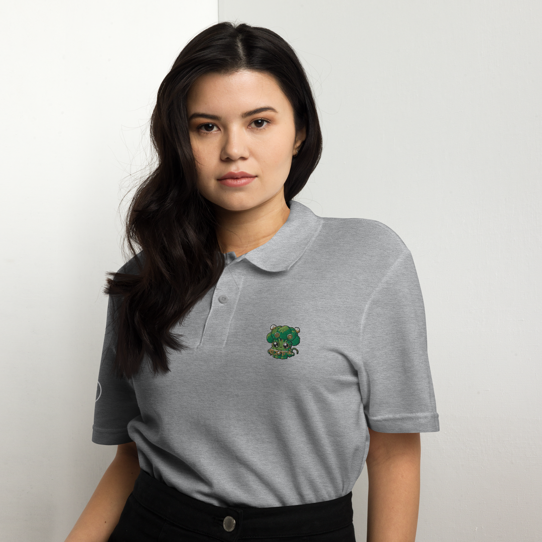 TheVeggieClub Polo Basic Piqué Dames- Broccoli B18