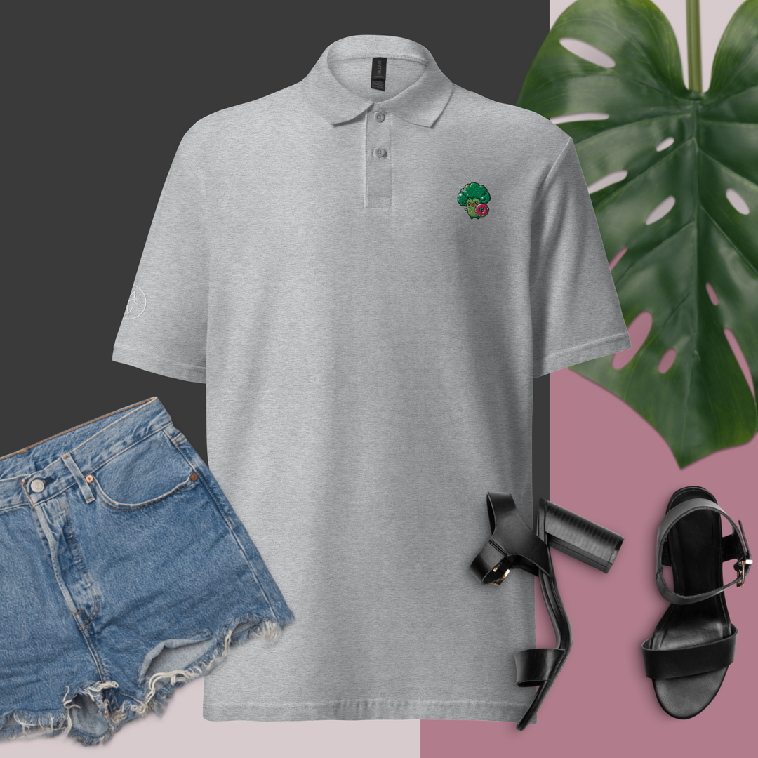 TheVeggieClub Polo Basic Piqué Dames - Broccoli B33