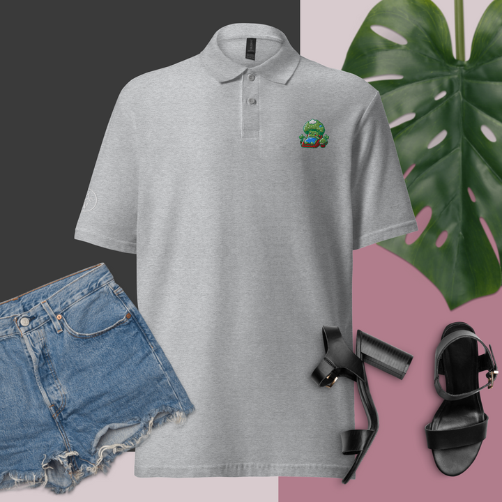 TheVeggieClub Polo Basic Piqué Dames- Broccoli B35