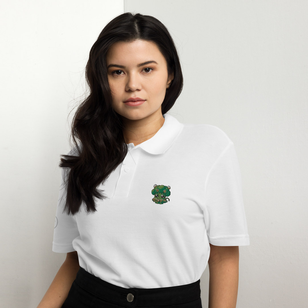 TheVeggieClub Polo Basic Piqué Dames- Broccoli B18
