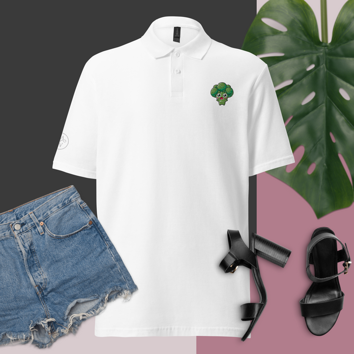 TheVeggieClub Polo Basic Piqué Dames- Broccoli B31
