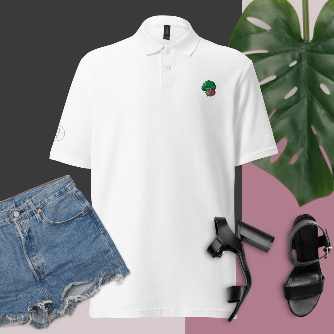 TheVeggieClub Polo Basic Piqué Dames - Broccoli B33